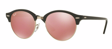 Ray-Ban Clubround RB4246 1197Z2 Top Wrinkled Black On Black