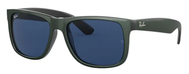Ray-Ban Justin RB4165 646880 Green Metallic on Black