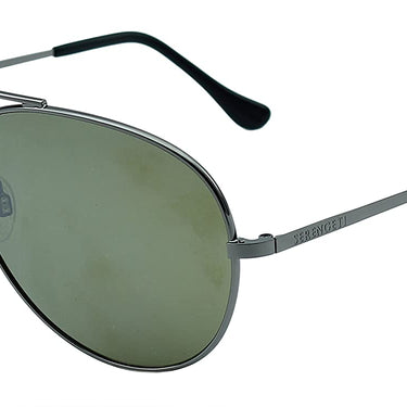 Serengeti Large Aviator 7509  Shiny Gunmetal-Groen