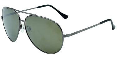 Serengeti Large Aviator 7509  Shiny Gunmetal-Groen
