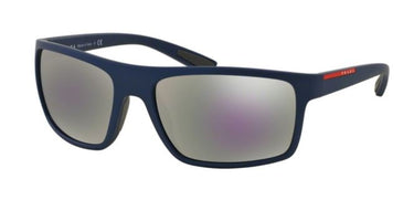 Prada Sport Zonnebril PS 02QS UAX2E2 Shot Blue Rubber