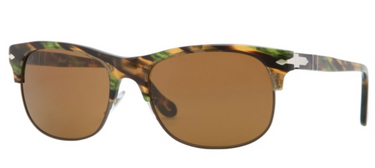 Persol Zonnebril PO3034S 974/33 Brown Striped Green