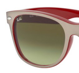 Ray-Ban New Wayfarer RB2132 6307A6 set reserve glazen
