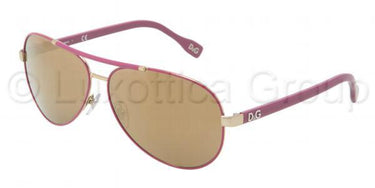 D&G Zonnebril DD6078 Goud, violet-Bruin
