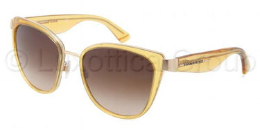 Dolce & Gabbana Zonnebril DG2107 112013 Goud-Bruin