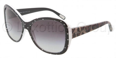 Dolce & Gabbana Zonnebril DG4132 Zwart, wit-Grijs