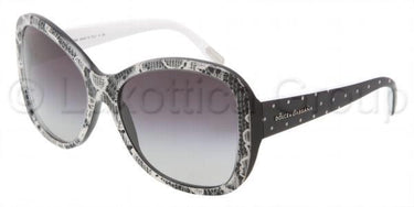 Dolce & Gabbana Zonnebril DG4132 Wit, zwart-Grijs