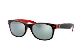 Ray-Ban New Wayfarer Ferrari RB2132M F63830 Matte Black on Red