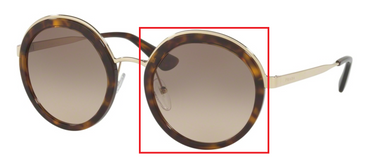 Standaard Prada zonnebril glazen || set