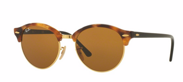 Ray-Ban Clubround RB4246 1160 Spotted Brown Havana