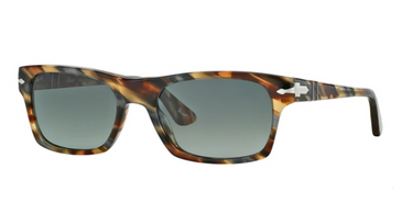 Persol Zonnebril PO3037S 973/71 Brown Spotted Blue/Brown