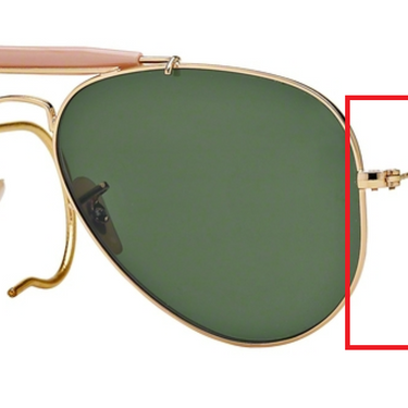 Ray-Ban krulveer past op Aviator || set