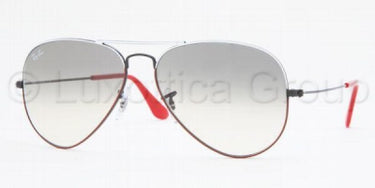Ray-Ban Aviator RB3025 BLACK+WHITE+RED
