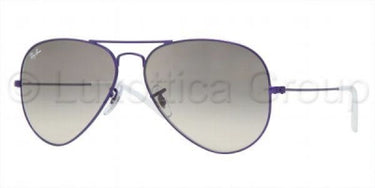 Ray-Ban Aviator RB3025 Matte Violet/Crystal Grey