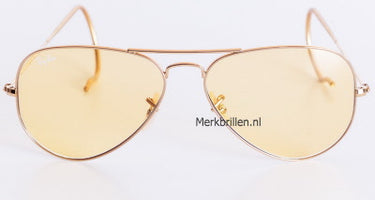 Ray-Ban Ambermatic Aviator met Krulveren