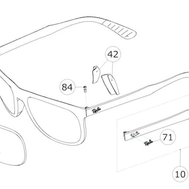 Rubberen neus pad voor RB4291
