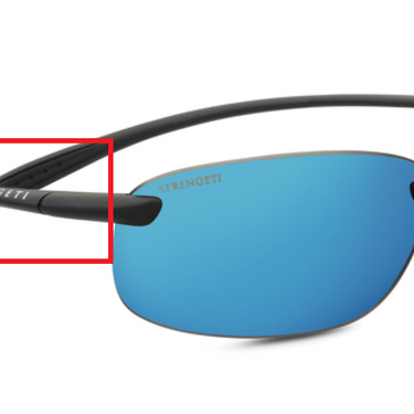 Serengeti Zonnebril pootje (veer) || Rechts