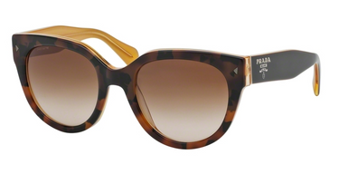 Prada Zonnebril PR 17OS FAL1Z1 Top Light Havana/Opal Yellow