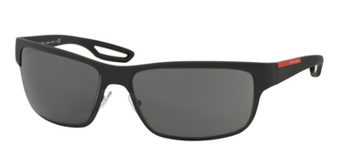 Prada Sport Zonnebril PS 50QS DG01A1 Black Rubber Matte Black