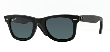 Ray-Ban Wayfarer Leather RB2140QM 1152N5 Zwart-Neophan Groen Gepolariseerd