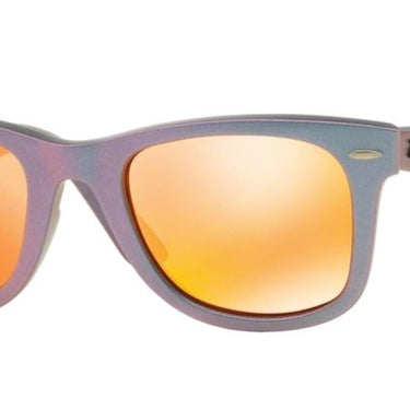 Ray-Ban Wayfarer RB2140 611169 Groen-Bruin Mirror Oranje
