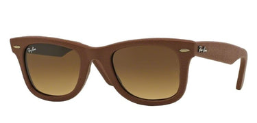 Ray-Ban Wayfarer Leather RB2140QM 116985 Used Leather Brown