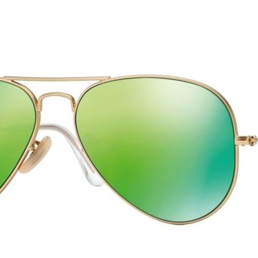 Ray-Ban Aviator RB3025 119/P9 Large Metal Flash Green Mirror