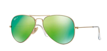 Ray-Ban Aviator RB3025 119/P9 Large Metal Flash Green Mirror