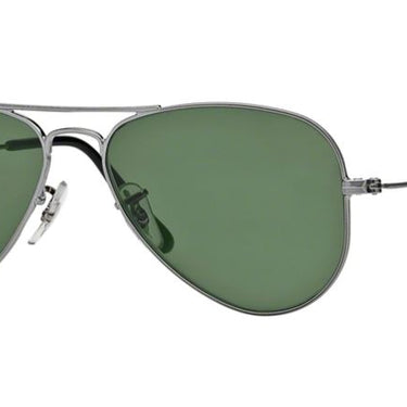 Ray-Ban Aviator small Gunmetal-Kristal Groen