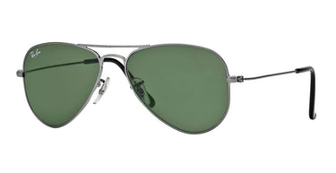 Ray-Ban Aviator small Gunmetal-Kristal Groen