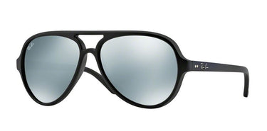 Ray-Ban Cats RB4125 601S30 Zwart-Groen Mirror Zilver