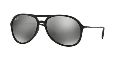 Ray-Ban Alex RB4201 622/6G Rubber Zwart-Grijs Mirror Zilver