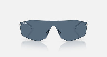 Ray-Ban Alix RB3781 003/80 zilver, lens in donkerblauw – vooraanzicht