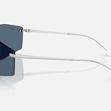 Ray-Ban Alix RB3781 003/80 zilver, lens in donkerblauw – zijaanzicht