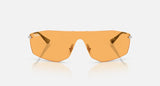 Ray-Ban Alix RB3781 003/85 zilver, lens in geel – vooraanzicht