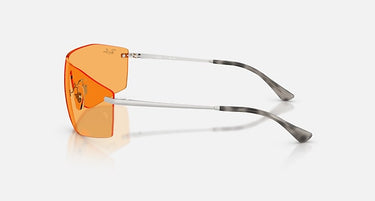 Ray-Ban Alix RB3781 003/85 zilver, lens in geel – zijaanzicht