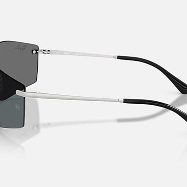 Ray-Ban Alix RB3781 003/87 zilver, lens in grijs – zijaanzicht