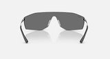 Ray-Ban Alix RB3781 003/87 zilver, lens in grijs – achteraanzicht