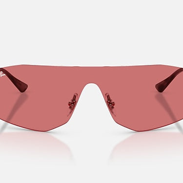 Ray-Ban Alix RB3781 004/75 staalgrijs, lens in rood – vooraanzicht