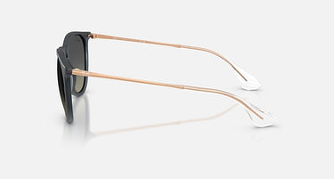 Ray-Ban Erika RB4171 681311 rubberblauw met grijze verloopglazen, zijaanzicht