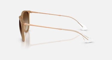 Ray-Ban Erika RB4171 681413 rubberbeige met bruine verloopglazen, zijaanzicht