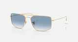 Ray-Ban Explorer III RB3779 001/3F arista goud, helder verloopblauw – schuin vooraanzicht