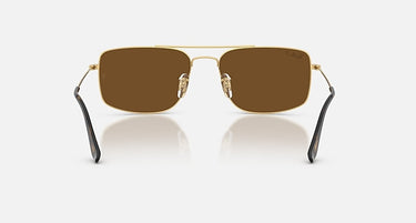Ray-Ban Explorer III RB3779 001/57 arista goud, bruin gepolariseerd – achteraanzicht