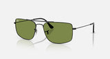 Ray-Ban Explorer III RB3779 002/4E zwart met groene glazen – schuin vooraanzicht