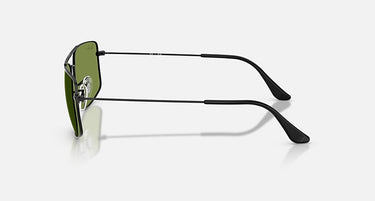 Ray-Ban Explorer III RB3779 002/4E zwart met groene glazen – zijaanzicht