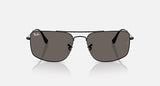 Ray-Ban Explorer III RB3779 002/B1 zwart, donkergrijs – vooraanzicht