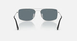 Ray-Ban Explorer III RB3779 003/3R zilver, donkerblauw gepolariseerd – achteraanzicht