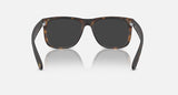 Ray-Ban Justin RB4165 865/87 havana met donkergrijze gepolariseerde glazen, achteraanzicht