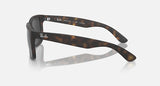 Ray-Ban Justin RB4165 865/87 havana met donkergrijze gepolariseerde glazen, zijaanzicht
