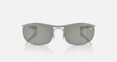 Ray-Ban The Mandalorian Olympian Deluxe RB3119M 928040 staalgrijs – vooraanzicht